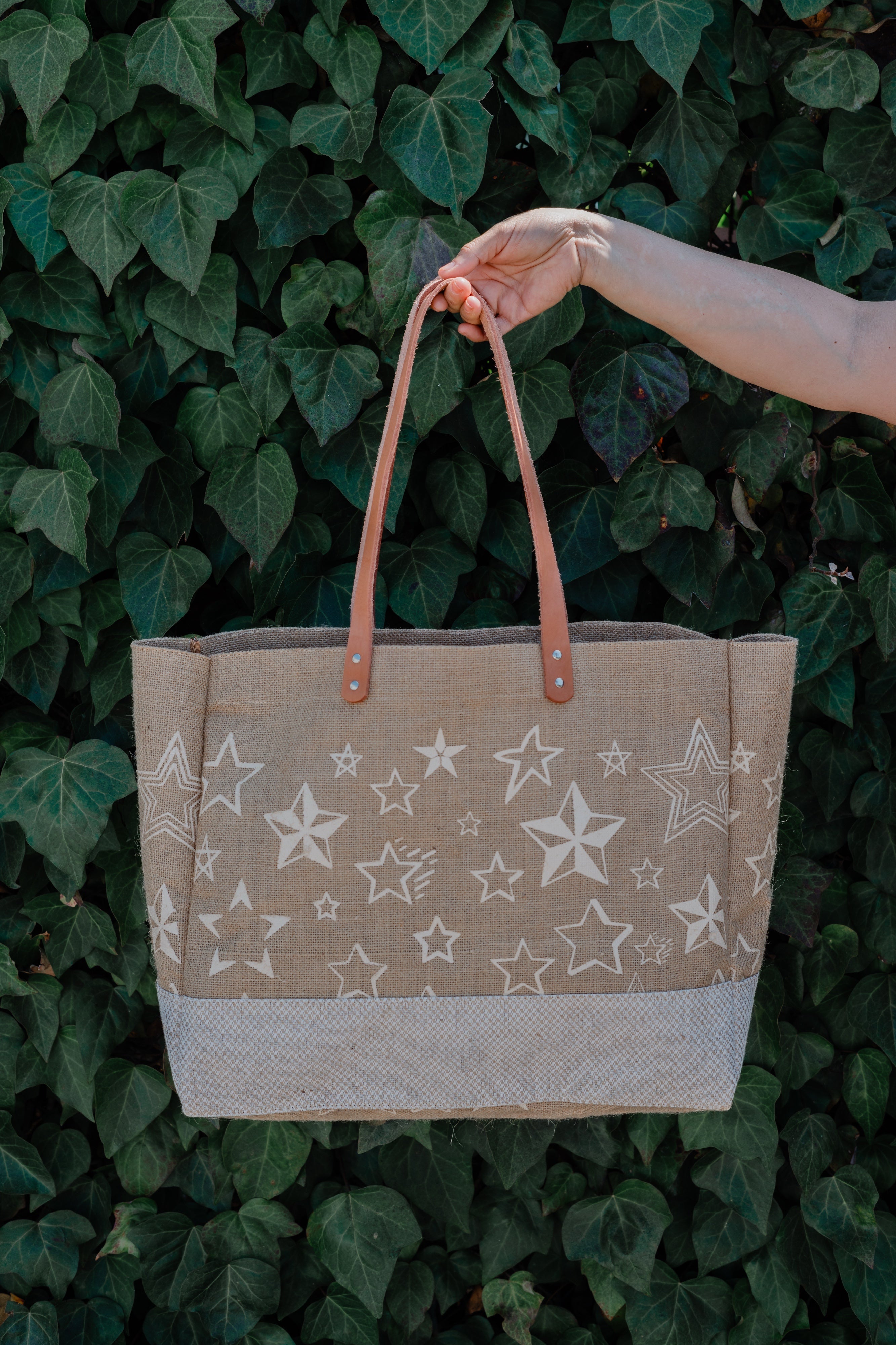 Ocean Tote Bag (Burlap)