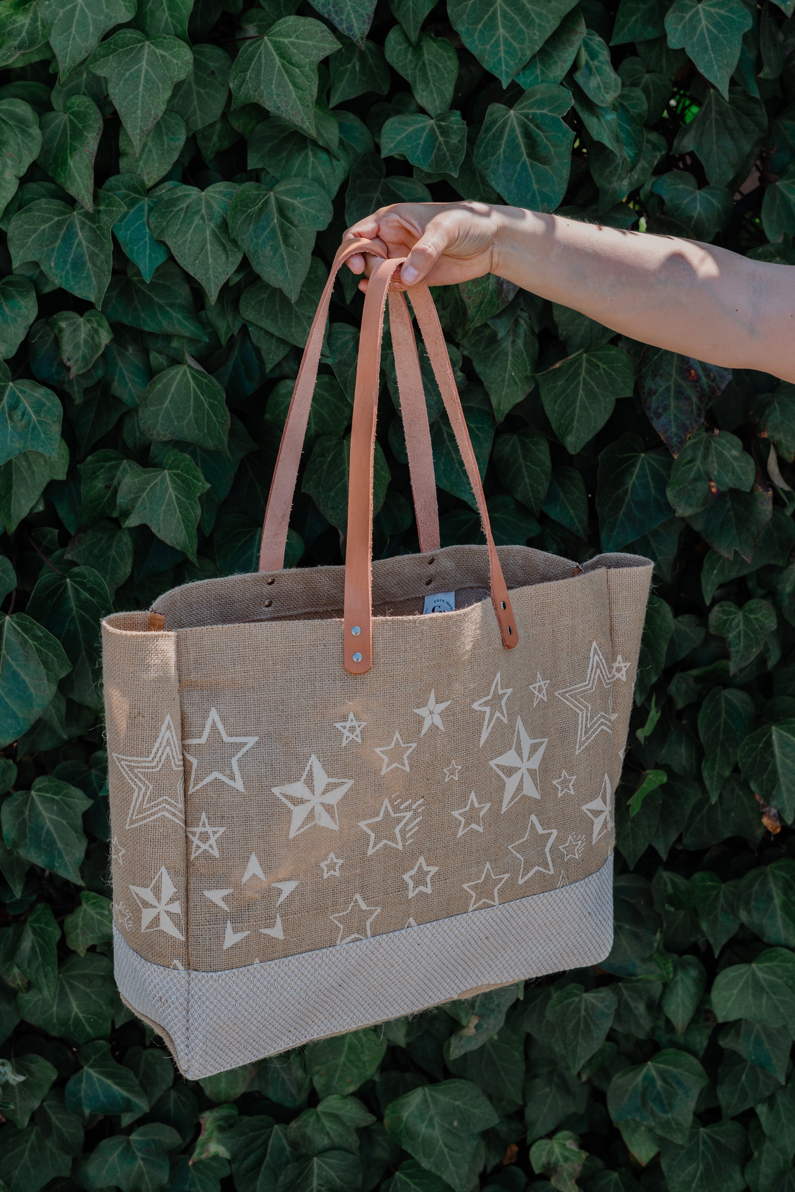 Ocean Tote Bag (Burlap)