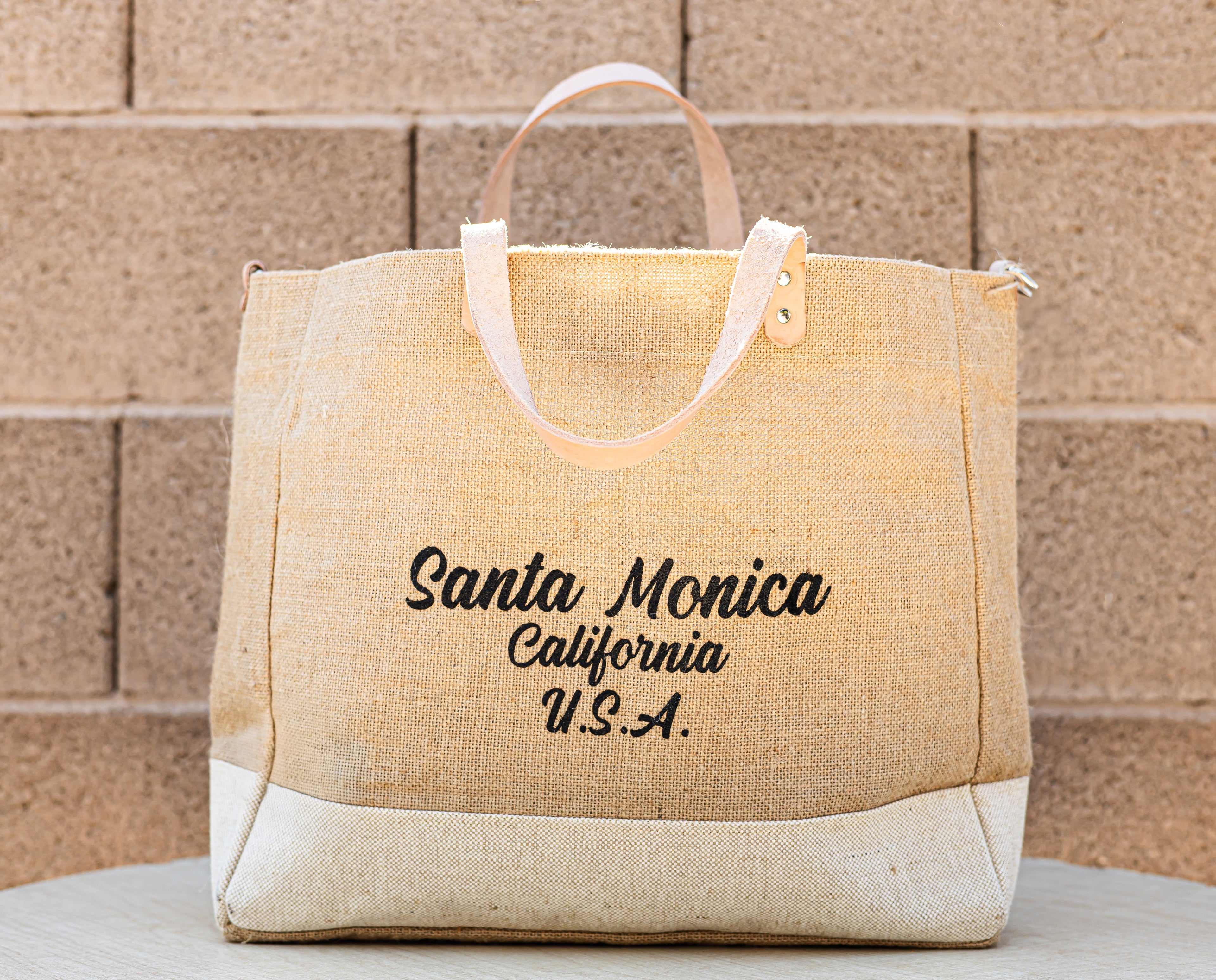 Ocean Tote Bag (Burlap)