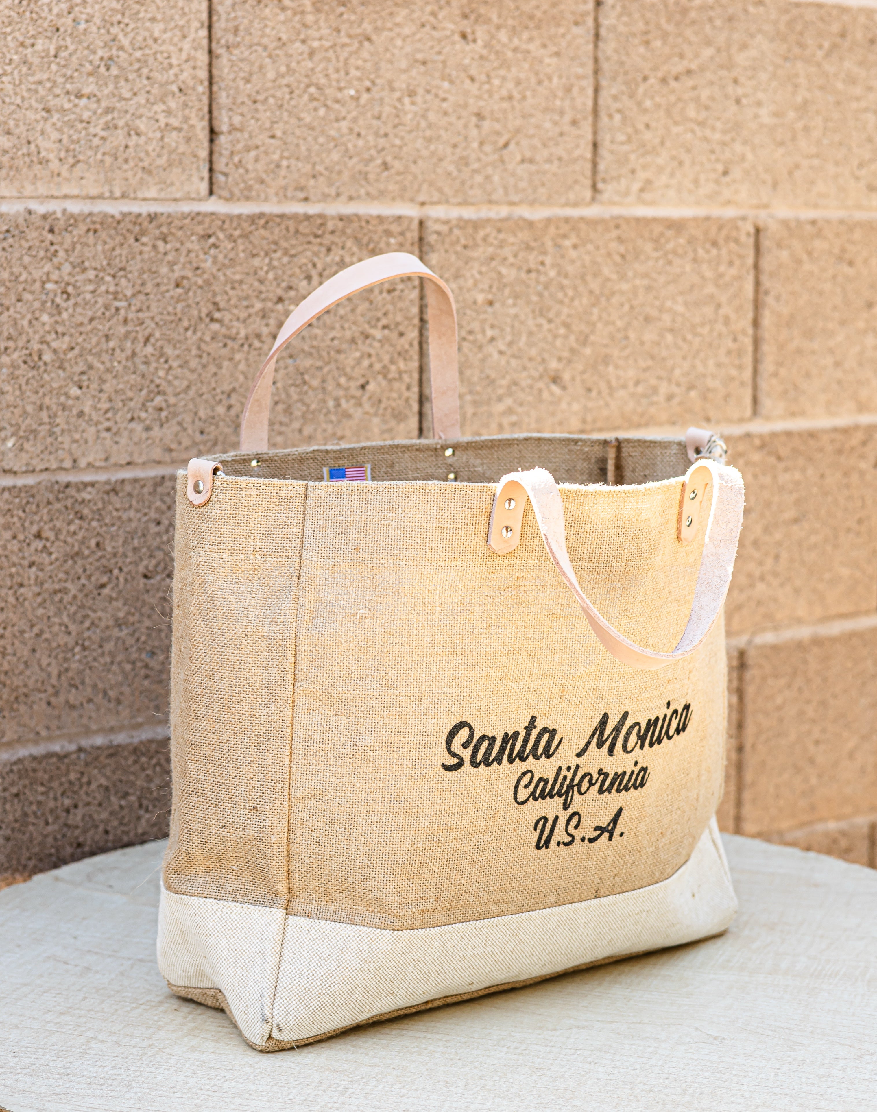 Ocean Tote Bag (Burlap)