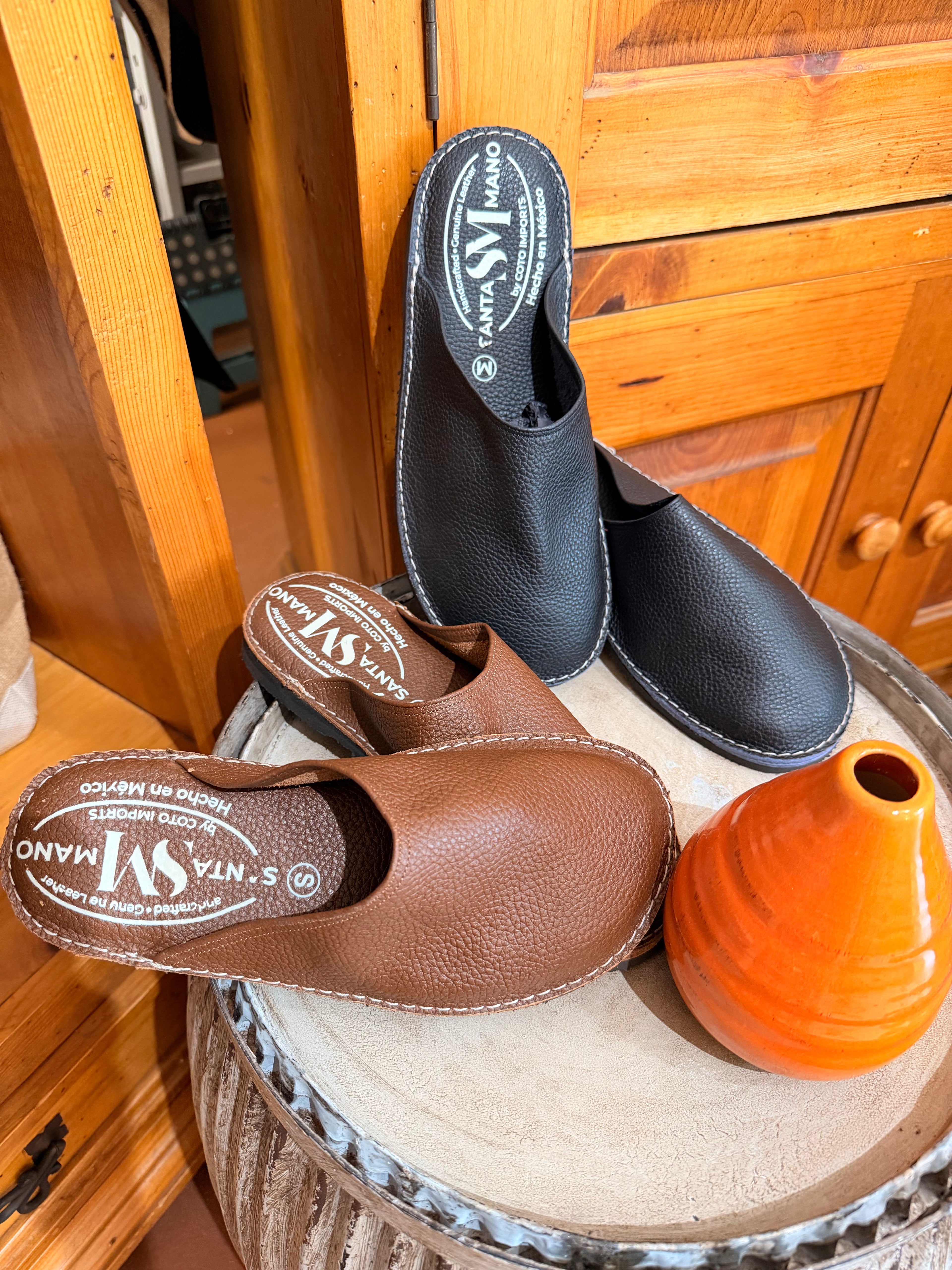 Leather Slides