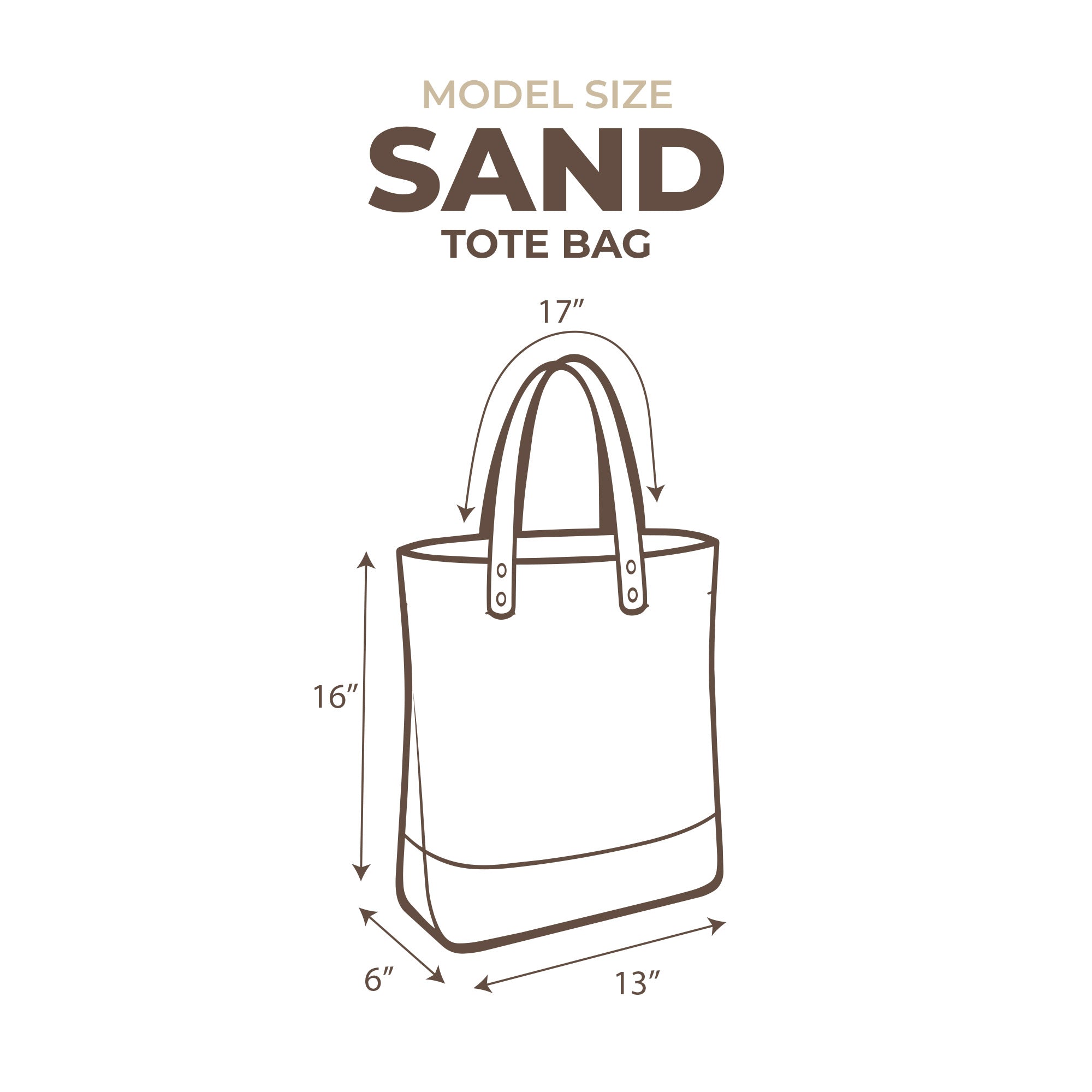 Sand Tote Bag (Burlap)