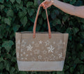 Ocean Tote Bag (Burlap)